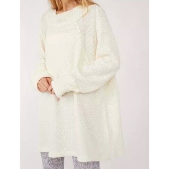 Free People Cream Textured Sweater - Picture 2 of 11